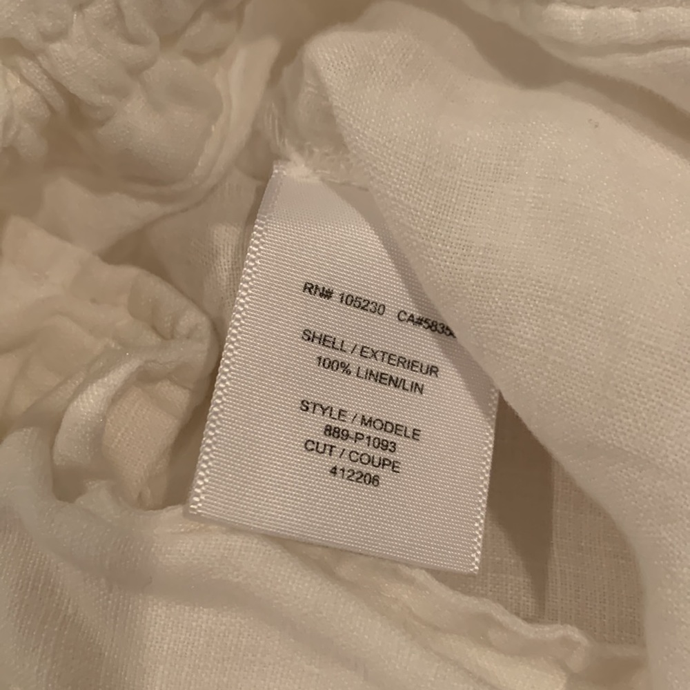 Joie Linen Pant. Zip Front With Drawstring Waist;… - image 8